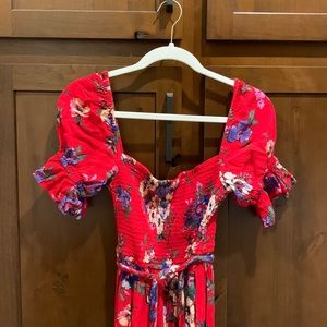 BOG Band of Gypsies Floral Jumpsuit size xs